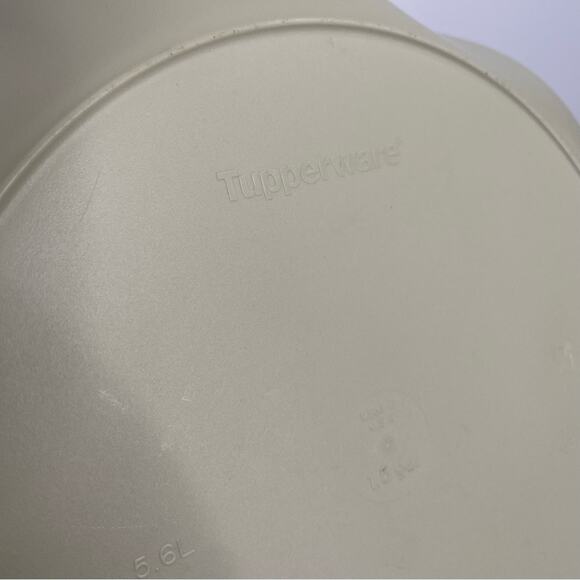 Tupperware chip and dip floral bowl beige 1.5 Gallon - Picture 14 of 16